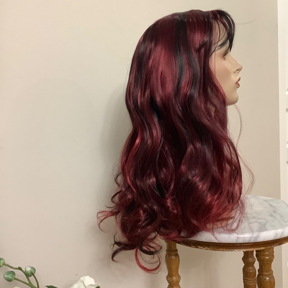 NEW Gorgeous Burgundy/Black Wig - Picture 7 of 11